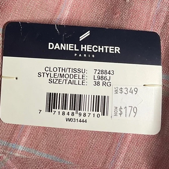 Blazers by Daniel Hechter size 38 Reg and 42 Long. $125 each - Picture 4 of 7